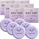 100% Natural LAVENDER CHAMOMILE Baby Soap Bar with Lavender Essential Oil, Organic Chamomile Water, and Shea Butter - Naturally Cold Process in tUSA - Calming and Moisturizing for Newborns, Baby, Kids