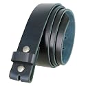 100% One-Piece Full Grain Leather Belt Straps with No Slot Hole/Slot Hole/Heavy-Duty, Multi Options 1-1/2" (38mm) Wide