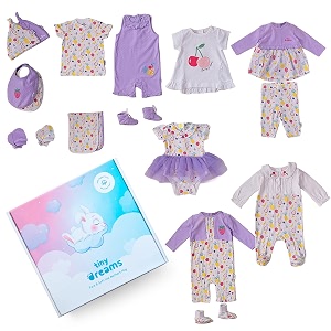 100 Organic Cotton Baby Clothing Set
