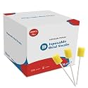 100 Pack Disposable Oral Swabs,Sterile Dental Sponge Swab sticks Unflavored