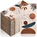 100 Pack Floral Napkins Disposable Paper Hand Towels 2 Ply Decorative Dinner Guest Towels Flower Cocktail Napkins for Bathroom Toilet Powder Room Wedding Bridal Shower Birthday (Arts)