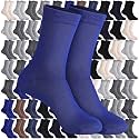 100 Pairs Bulk Men's Crew Socks Moisture Wicking Athletic Unisex
