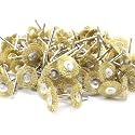 TMAX 100p Brass Bristle 3/4" Flat Wire Brush Wheel for Dremel &amp; Rotary Tool