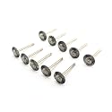 TMAX 100p Carbon Steel Bristle 3/4" Flat Wire Brush Wheel for Dremel &amp;
