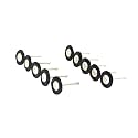 TMAX 100p Nylon Plastic Bristle 3/4" Flat Wire Brush Wheel for Dremel &amp;