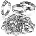 100 Pcs 1 Inch PEX Cinch Clamps, 304 Stainless Steel