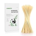 [100 PCS] 12 inch Bamboo Skewers, Premium Wooden Skewers without Splinters, Skewers for Grilling, BBQ, Appetizer, Fruit Kabobs, Chocolate Fountain, Cocktail Toothpicks, and Food Skewer Sticks.