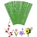 100 PCS 26 Gauge LightGreen Floral Wire Stems for Artificial Flower Making,Flexible Paddle Wires for Crafts Valentines Flowers,Garland and Floral Arrangements,Florist Wire,Flower Wires for Crafts