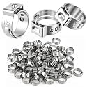 100 Pcs 3/8 Inch PEX Cinch Clamps, 304 Stainless Steel