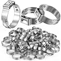 100 Pcs 5/8 Inch PEX Cinch Clamps, 304 Stainless Steel