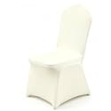 100 Pcs Beige Washable Removable Universal for Wedding Party Dining Banquet Polyester Spandex Stretch Slipcovers Chair Covers