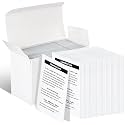 100 PCS Credit Card Reader Cleaning Cards - CR80 Dual Side Cleaning Sheets for POS Terminals, Printers, and Optical Card Readers