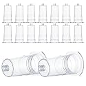 100 Pcs Disposable Needle Holder Transparent Connector, Multi-Sample Protective Training Tools Back End Holders for Single Use for Students