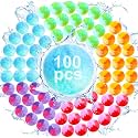 100 Pcs Pastel Rainbow Reusable Water Ball Reusable Water Absorbing Balloon