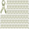 100 Pcs Sage Green Funeral Ribbon Pins, Memorial Ribbons for Funeral, Dove