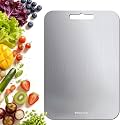 100% Pure Titanium Cutting Boards for Kitchen (14.2 × 9.8 inches)