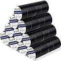 Oleitodh 100 Rolls Black Electrical Tape Bulk 3/4 Inch x 66FT Vinyl Tape