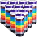 Oleitodh Colored Electrical Tape Bulk 100 Rolls 3/4 Inch x 66FT Vinyl Tape
