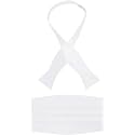 Men's 100% Silk Self-Tie Bow Tie and Cummerbund Set with Gift Box