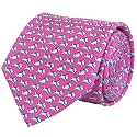 Men's 100% Silk Tie,Small Animal Print Necktie, Neat Patterns Designer Ties for Business Wedding Casual Daily Wear