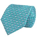 Men's 100% Silk Tie,Small Animal Print Necktie, Neat Patterns Designer Ties for Business Wedding Casual Daily Wear