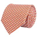 Men's 100% Silk Tie,Small Animal Print Necktie, Neat Patterns Designer Ties for Business Wedding Casual Daily Wear