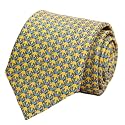 Men's 100% Silk Tie,Small Animal Print Necktie, Neat Patterns Designer Ties for Business Wedding Casual Daily Wear