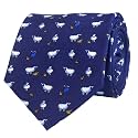 Men's 100% Silk Tie,Small Animal Print Necktie, Neat Patterns Designer Ties for Business Wedding Casual Daily Wear