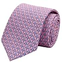 Men's 100% Silk Tie,Small Animal Print Necktie, Neat Patterns Designer Ties for Business Wedding Casual Daily Wear