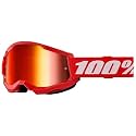 100% STRATA 2 Goggles - Sports Goggles for Motocross &amp; Mountain Biking - Eyewear for Bike Riders - Motocross Eyewear for Men