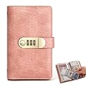 100 Transparent Pocket Currency Collectors Album, 2026 New 100 Envelope Money Savings Challenge Book with Password Lock for Collectors Savers (Pink)