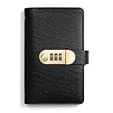 100 Transparent Pocket Currency Collectors Album, 2026 New 100 Envelope Money Savings Challenge Book with Password Lock for Collectors Savers (BlackA)