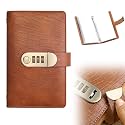 100 Transparent Pocket Currency Collectors Album, 2026 New 100 Envelope Money Savings Challenge Book with Password Lock for Collectors Savers (Light Brown)
