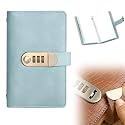 100 Transparent Pocket Currency Collectors Album, 2026 New 100 Envelope Money Savings Challenge Book with Password Lock for Collectors Savers (Blue)