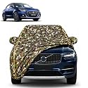 100% Waterproof Car Cover Compatible with Dzire 2017-2024 | Dustproof Sun Protection Cover | Soft Cotton Lining | Triple Stitched | Mirror Pocket | Antenna Pocket | All Weather Body Cover (Army)