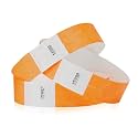 100 WristCo Goldenrod Tyvek Wristbands for Events