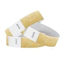 100 WristCo Metallic Gold Tyvek Wristbands for Events