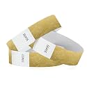 100 WristCo Tyvek Deep Metallic Gold Wristbands for Events