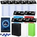 1000 Pack Card Sleeves, 500 Matte Trading Card Sleeve and 500 Inner Sleeves Ideal for Double-Sleeving, Fit for MTG, TCG and Game Cards (5 Colors)