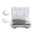 1000 PCS Hot Staples Bumper Welding Rods, 0.6mm 0.8mm Bumper Repairing Plastic Welding Kit, Metal Wave Shape Hot Staple Welding Wire for Machine Repair, Car Accessories