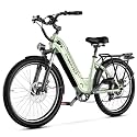 Cybervelo 1000W Peak Electric Bike for Adults,up 80 Miles Removable Battery Ebike, 26" Electric E Bike with 7-Speed,Adult Electric Bicycles for Commute Beach Snow Womens/Man All Terrain