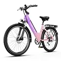 Cybervelo 750W Peak Electric Bike for Adults,up 80 Miles Removable Battery Ebike, 26" Electric E Bike with 7-Speed,Adult Electric Bicycles for Commute Beach Snow Womens/Man All Terrain