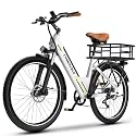 Cybervelo 750W Peak Electric Bike for Adults,up 80 Miles Removable Battery Ebike, 26" Electric E Bike with 7-Speed,Adult Electric Bicycles for Commute Beach Snow Womens/Man All Terrain