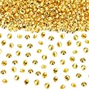 10000 Clear Wedding Table Scatter Crystals Acrylic Diamonds Rhinestones for Table Centerpiece Decorations Bridal Shower Decorations Vase Beads(4.5 mm,Fully Gold Plated)
