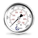 10000 PSI Glycerin Liquid Filled Pressure Gauge, 2.5" Dial, 1/4 NPT Back Mount, 304 Stainless Steel Case, Brass Wetted Parts, Dual Scale PSI/Bar - ASME B40.1 Grade A