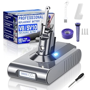 10000mAh High Capacity 21.6V for Dyson V8