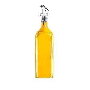 diablos 1000ml glass oil dispenser bottle oil amp vinegar glass oil bottle with leak proof bottle pour spouts dispenser pack of 1 clear