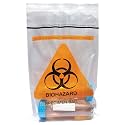 500pcs 6x9.8in/15x25cm Biohazard Specimen Bags