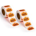 1000pcs Hot Stickers Rave with Flame 1.6" x 1.2"