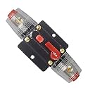 100A/150A Audio Circuit Breaker Auto Car Stereo Inline Fuse Holders Inverter, Manual Reset 12V-24V DC for Automotive Marine Boat Audio System Protection (100A)